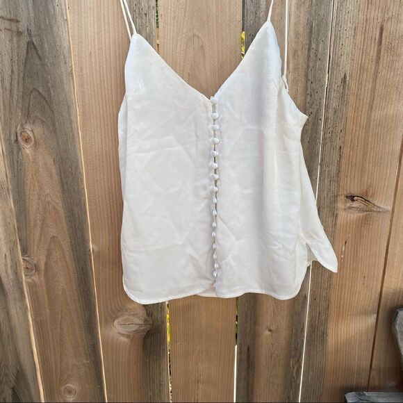 Lulu’s white from button sleeves blouse size small - Picture 4 of 14